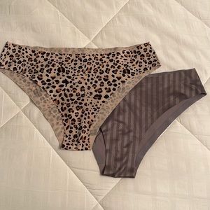 2 Victorias Secret Cheeky Underwear - Large